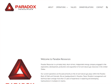 Tablet Screenshot of paradoxresources.com